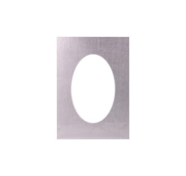Passepartout 30x40, platina oval