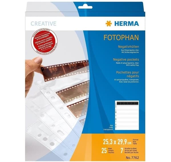 Herma negativ sleeve 6 PP CL 25 ark (7762)