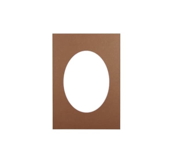 Matte 15x21, bronse oval