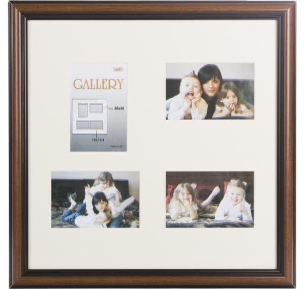 Fotoramme Ema Gallery 40x40/4/10x15, brun (VF3969)