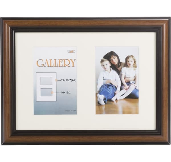 Fotoram Ema Gallery 21x29,7/2/10x15, brun (VF3969)