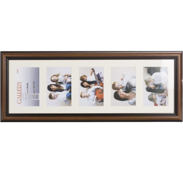 Fotoramme Ema Gallery 20x60/5/10x15, brun (VF3969)