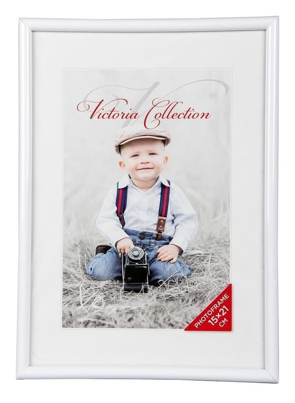Set med 5 produkter. Fotoram Future 15x21, vit