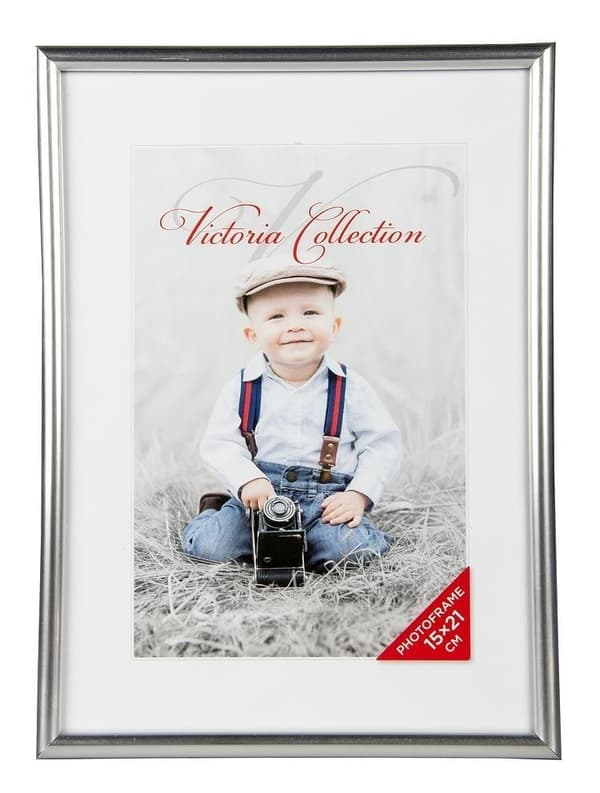 Set med 5 produkter. Fotoram Future 15x21, silver