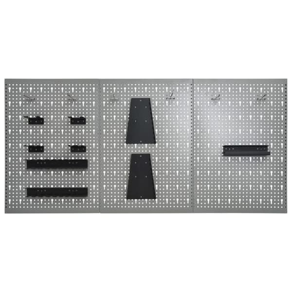 vidaXL Seinään kiinnitettävät työkalutaulut 3 kpl 40x58 cm teräs -  Työkalujen säilytys & järjestely