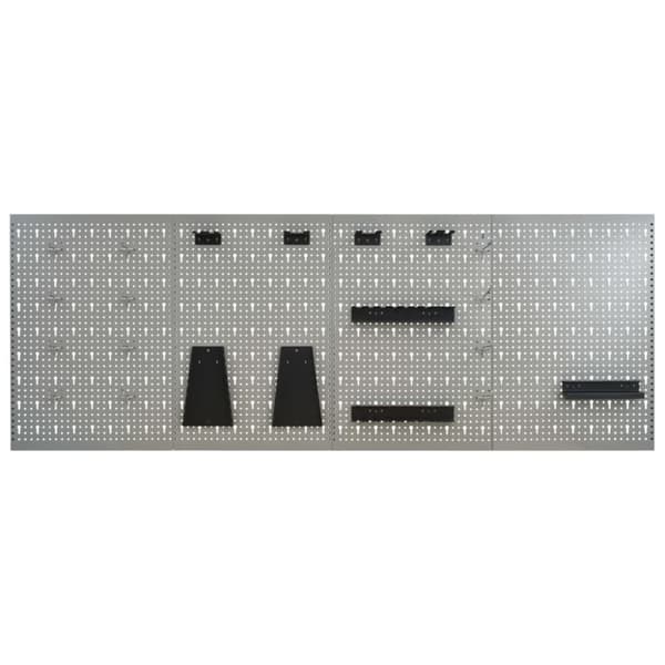Työkalujen säilytys & järjestely - Living Seinään kiinnitettävät työkalutaulut 4 kpl 40x58 cm teräs