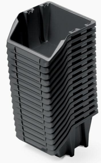 KISTENBERG BAKKER 10 BINEER SHORT 16 stk. SORT 92x77x60mm