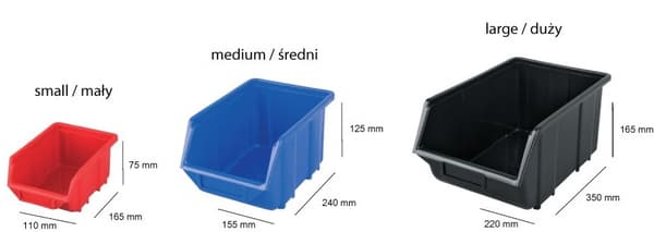ECOBOX LARGE BLUE 220x350x165mm