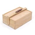 Miniatyrbillede 1 af 4: Kangaro K-830051 Værktøjskasse 3 lag 4 skuffer + læderhåndtag 23,5x13x34 cm Bøgetræ/Natur