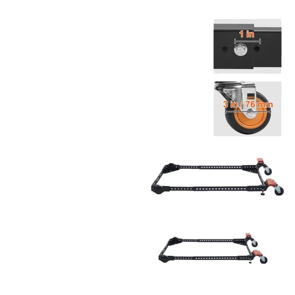 VEVOR Mobil Base, 500 lb Kapacitet, Justerbar Størrelse 12" til 36",500 lbs 12x12in