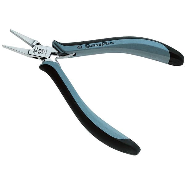 C.K T3770 1D120 ESD Flat tång Rak Kolstål 130 mm