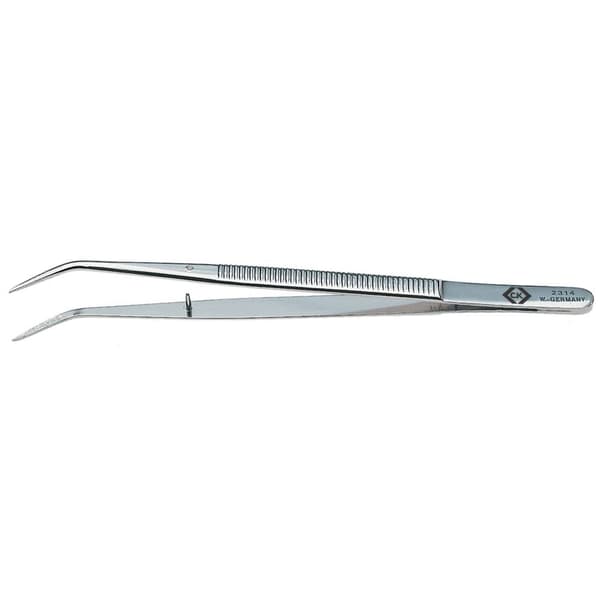 C.K T2314 Precisionspincett Spets, böjd, fin 150 mm