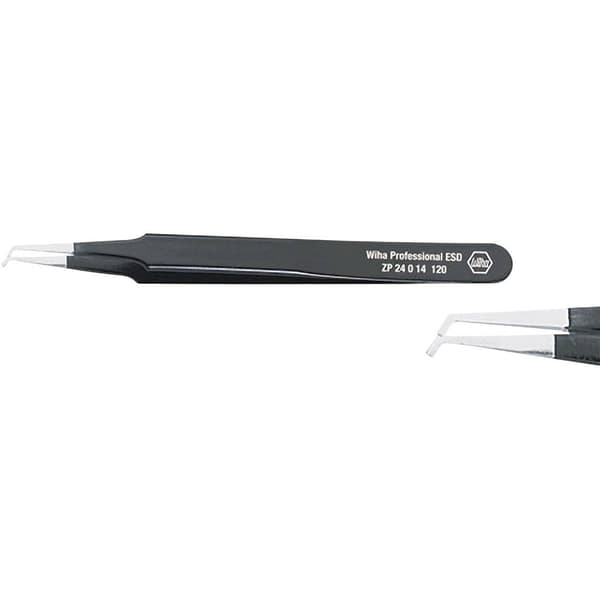 Wiha 32338 SMD-pincett Flat, böjd 45° 120 mm
