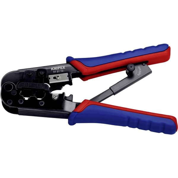Knipex 97 51 10 Crimptång Modularkontakt (västerländsk) RJ11, RJ12, RJ45