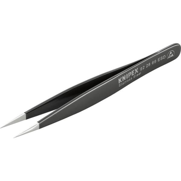 Knipex 92 28 69 ESD Precisionspincett Spets, kraftigt 130 mm