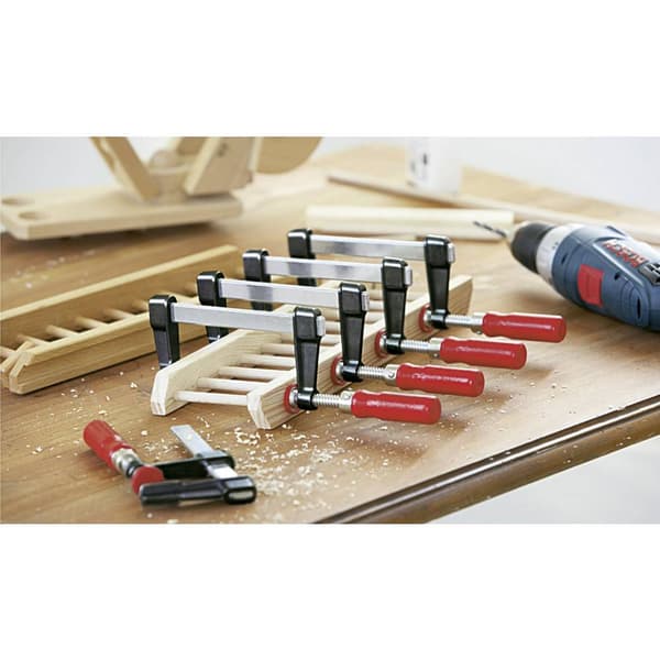 Skruvtving av pressgjutgods LM 200/80 Bessey LM20/8 Spännvidd (max.):200 mm Gapdjup:80 mm
