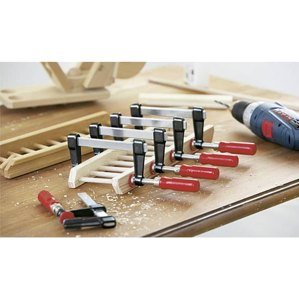 Skruvtving av pressgjutgods LM 250/100 Bessey LM25/10 Spännvidd (max.):250 mm Gapdjup:100 mm