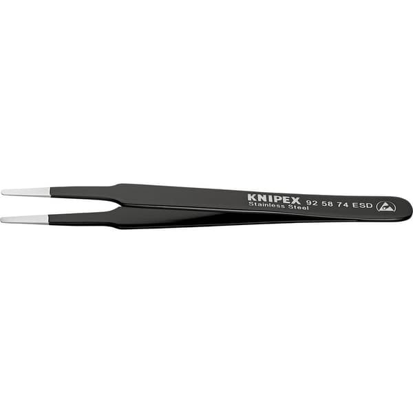 Knipex 92 58 74 ESD Precisionspincett Flat-rund 120 mm