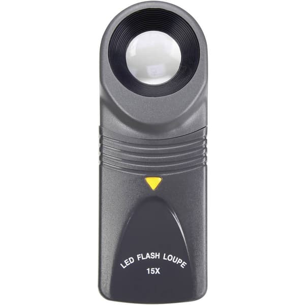 TOOLCRAFT 1303080 Lupp med LED-belysning Förstoringsfaktor: 15 x Linsstorlek: (Ø) 20 mm