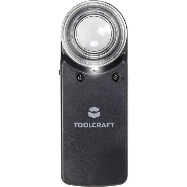 TOOLCRAFT 1303080 Lupp med LED-belysning Förstoringsfaktor: 15 x Linsstorlek: (Ø) 20 mm