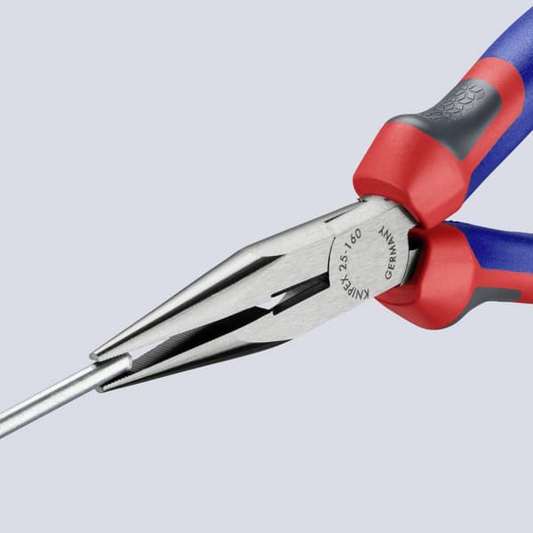 Knipex 25 02 160 Elektronik och finmekanik Flat rundtång Rak Vanadin-elektrostål 160 mm