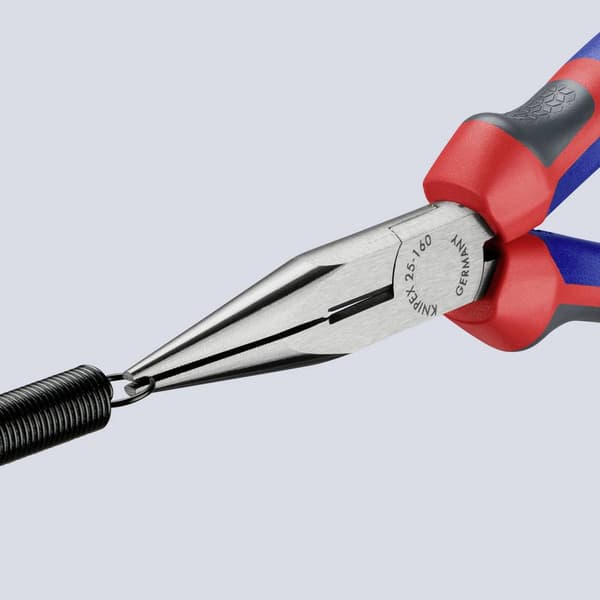 Knipex 25 02 160 Elektronik och finmekanik Flat rundtång Rak Vanadin-elektrostål 160 mm