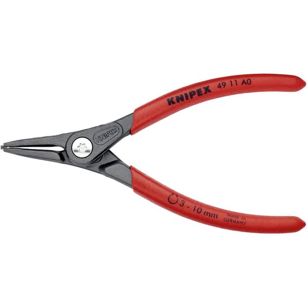 Knipex 49 11 A0 Låsringstång Passar till Ytterring 3-10 mm Spetsform rak