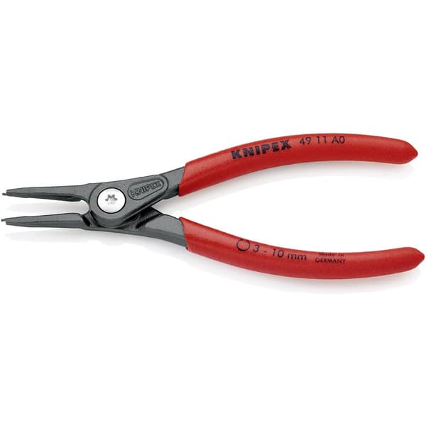 Knipex 49 11 A0 Låsringstång Passar till Ytterring 3-10 mm Spetsform rak