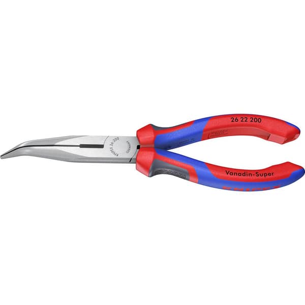 Knipex 26 22 200 Verkstad Flat rundtång Böjda 40° Vanadin-elektrostål 200 mm