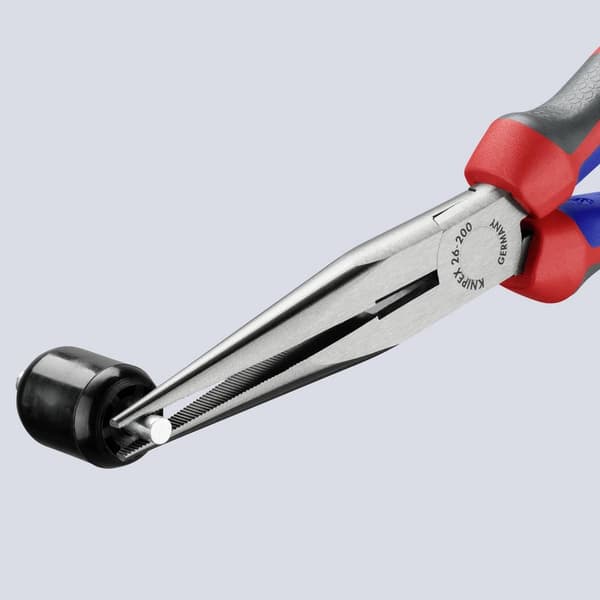 Knipex 26 12 200 Verkstad Flat rundtång Rak Vanadin-elektrostål 200 mm
