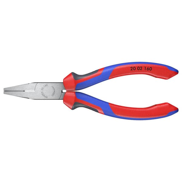 Knipex 20 02 160 Verkstad Flat tång Rak Krom-vanadium elektriskt stål 160 mm
