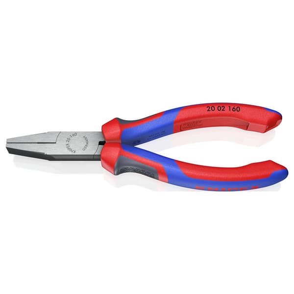 Knipex 20 02 160 Verkstad Flat tång Rak Krom-vanadium elektriskt stål 160 mm