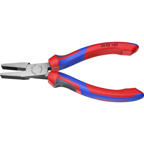 Knipex 20 02 160 Verkstad Flat tång Rak Krom-vanadium elektriskt stål 160 mm