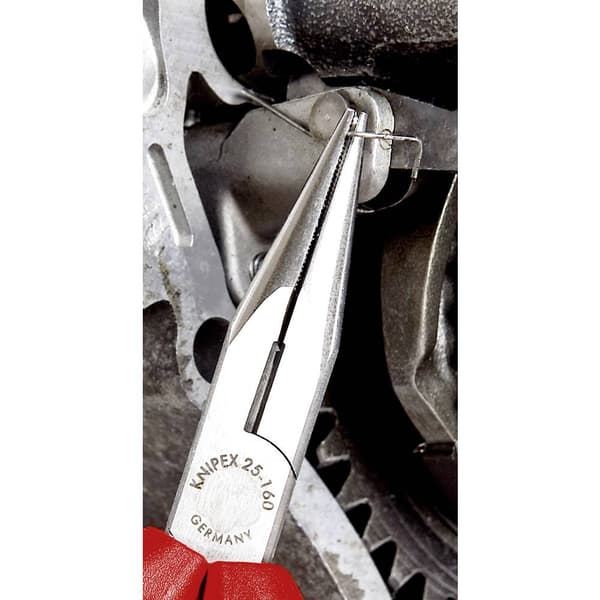 Knipex 25 01 160 Elektronik och finmekanik Flat rundtång Rak Vanadin-elektrostål 160 mm
