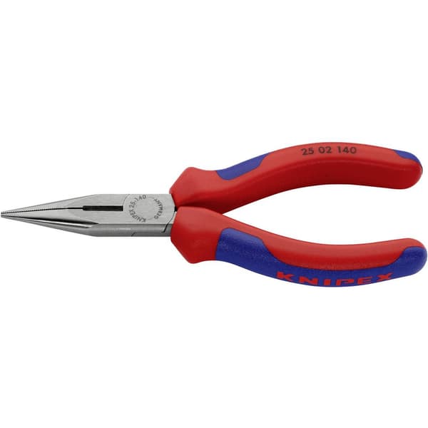 Knipex 25 02 140 Elektronik och finmekanik Flat rundtång Rak Vanadin-elektrostål 140 mm