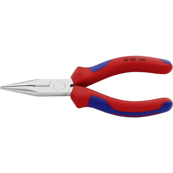 Knipex 25 05 140 Elektronik och finmekanik Flat rundtång Rak Vanadin-elektrostål 140 mm