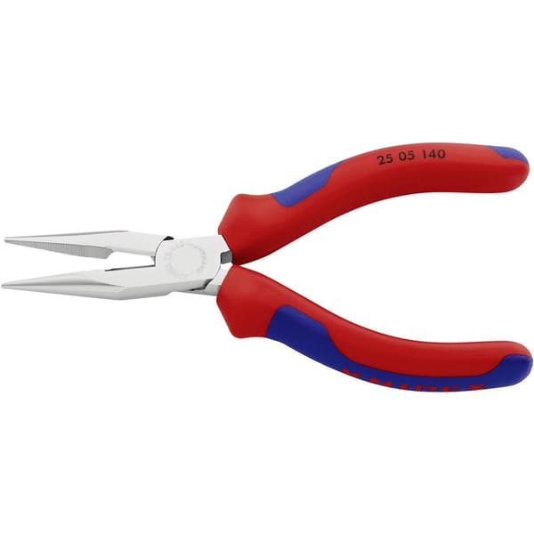 Knipex 25 05 140 Elektronik och finmekanik Flat rundtång Rak Vanadin-elektrostål 140 mm