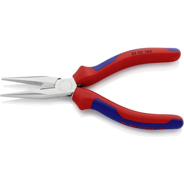 Knipex 25 05 160 Elektronik och finmekanik Flat rundtång Rak Vanadin-elektrostål 160 mm