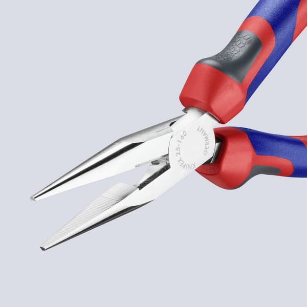 Knipex 25 05 160 Elektronik och finmekanik Flat rundtång Rak Vanadin-elektrostål 160 mm