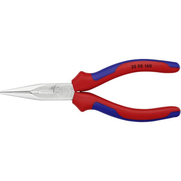 Knipex 25 05 160 Elektronik och finmekanik Flat rundtång Rak Vanadin-elektrostål 160 mm