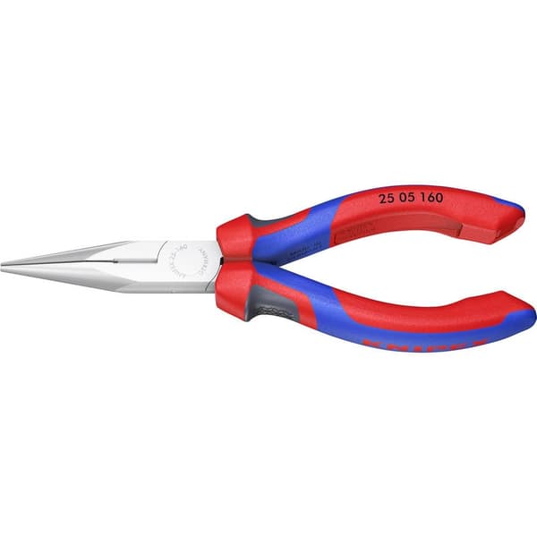 Knipex 25 05 160 Elektronik och finmekanik Flat rundtång Rak Vanadin-elektrostål 160 mm