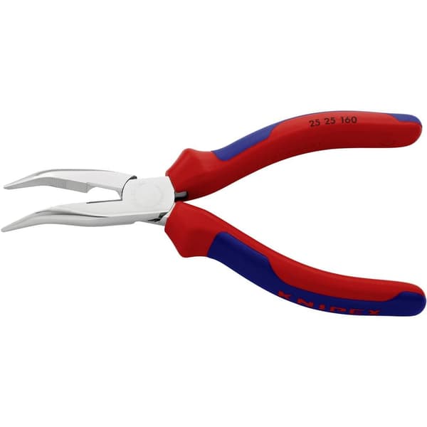 Knipex 25 25 160 Elektronik och finmekanik Flat rundtång Böjda 40° Krom-vanadin-stål 160 mm