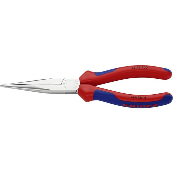 Knipex 38 15 200 Elektronik och finmekanik Flat rundtång Rak Vanadin-elektrostål 200 mm