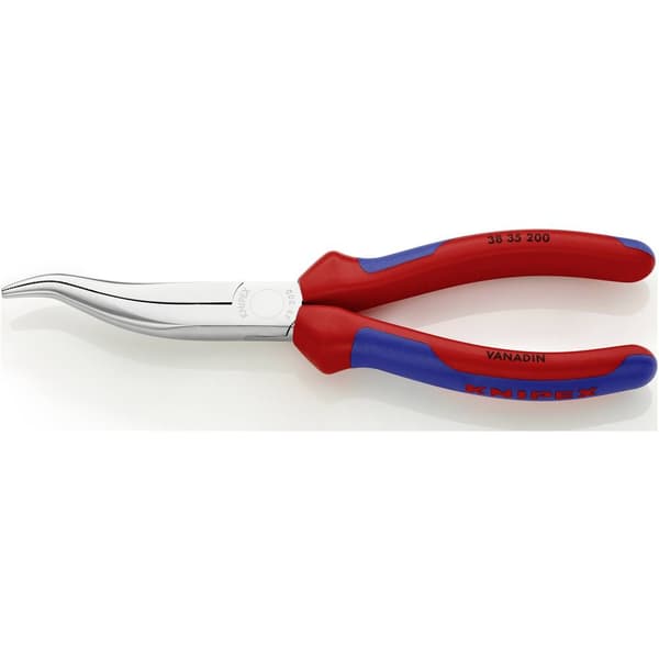 Knipex 38 35 200 Elektronik och finmekanik Flat rundtång Rak Vanadin-elektrostål 200 mm