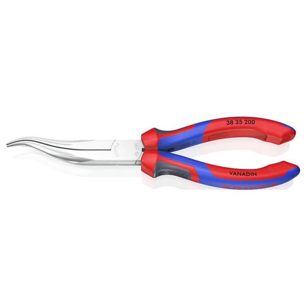 Knipex 38 35 200 Elektronik och finmekanik Flat rundtång Rak Vanadin-elektrostål 200 mm