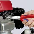 Miniatyrbild 9 av 10: Knipex 38 95 200 Elektronik och finmekanik Flat rundtång Böjda 45° Vanadin-elektrostål 200 mm