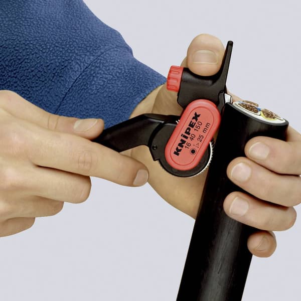 Knipex 16 40 150 Yttermantelskärare Lämplig för Rundkabel 25 mm (min)