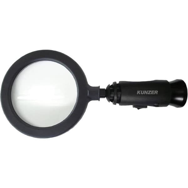 Kunzer 7LL01 Lupp med LED-belysning Linsstorlek: (Ø) 90 mm Svart