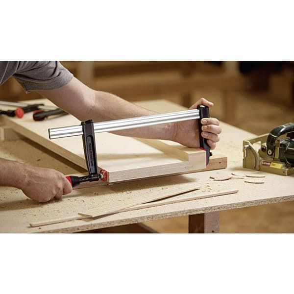 Skruvtving av aducergods med tvåkomponentshandtag Bessey TPN25BE-2K Spännvidd (max.):250 mm Gapdjup:120 mm