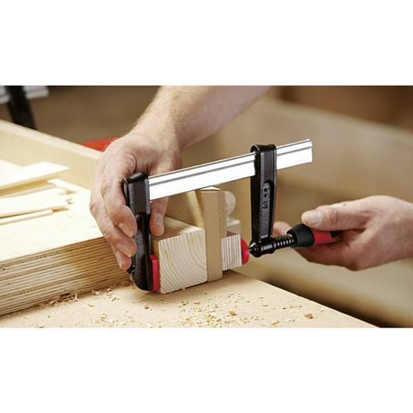 Skruvtving av aducergods med tvåkomponentshandtag Bessey TPN25BE-2K Spännvidd (max.):250 mm Gapdjup:120 mm